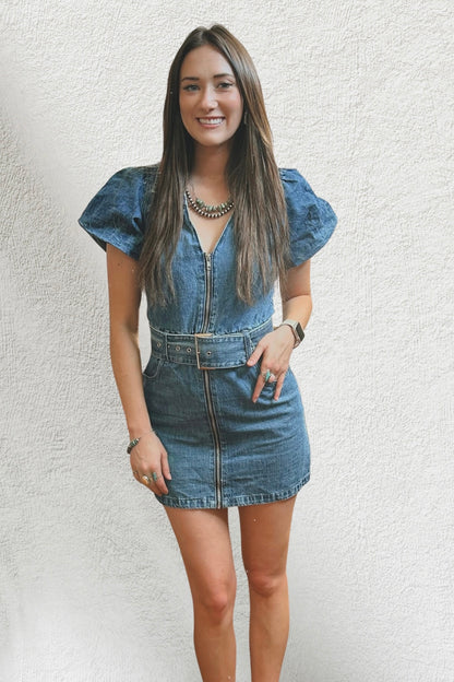 Dream Drifter Denim Mini Dress