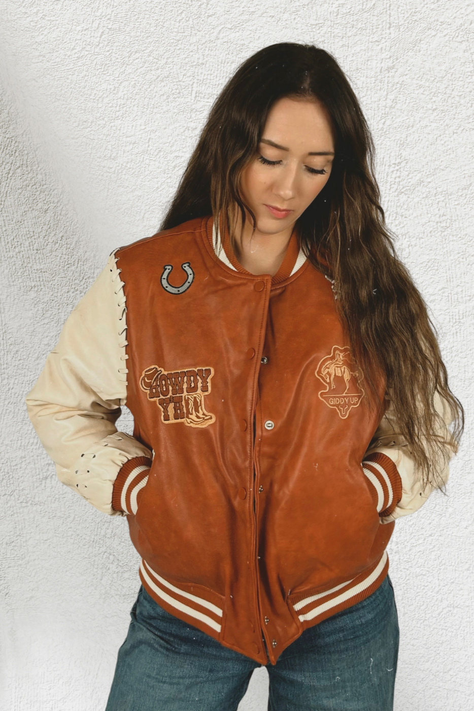 Tecova Embroidered Bomber Jacket