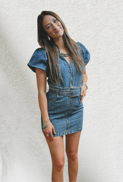 Dream Drifter Denim Mini Dress