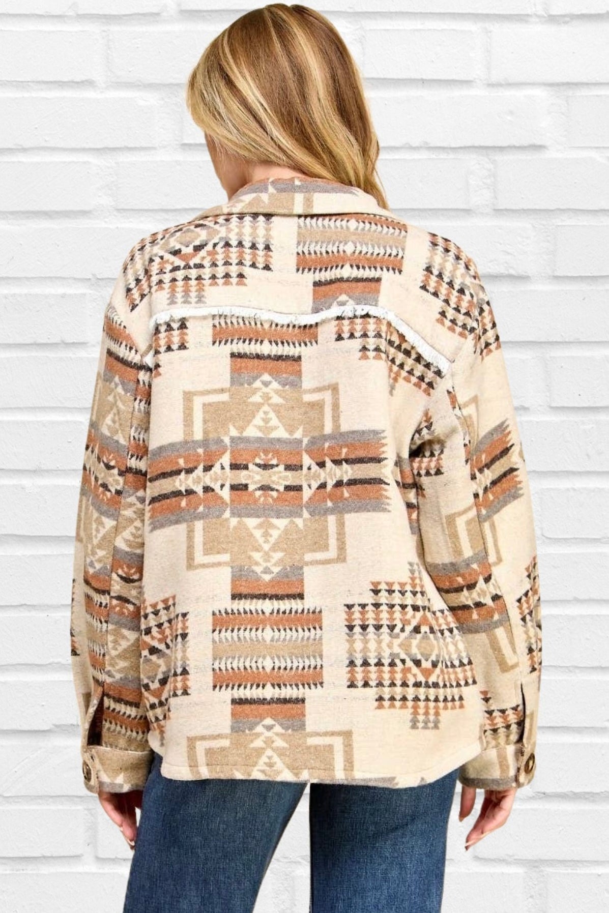 Love Shack Aztec Shacket