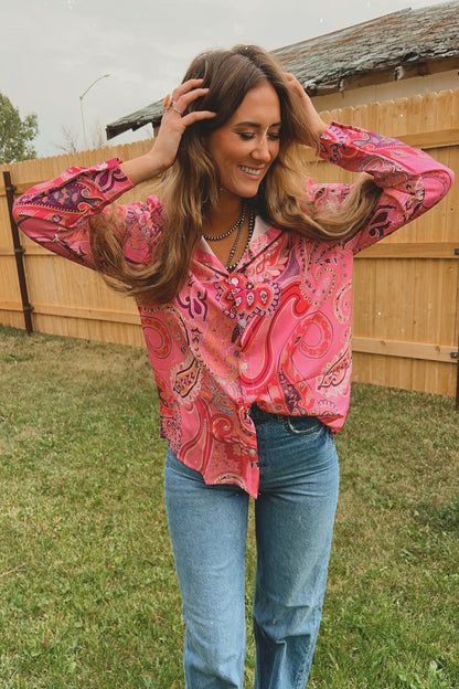 Two Crow Blouse (Pink)